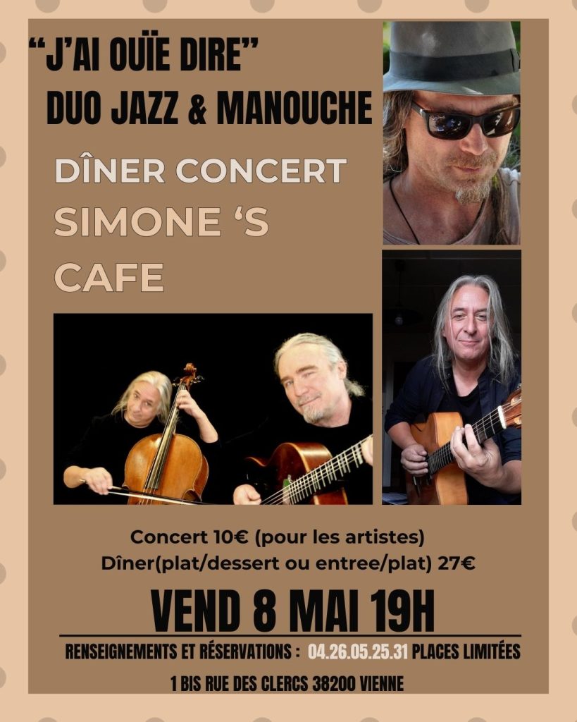 j'ai ouïe dire au simone's café