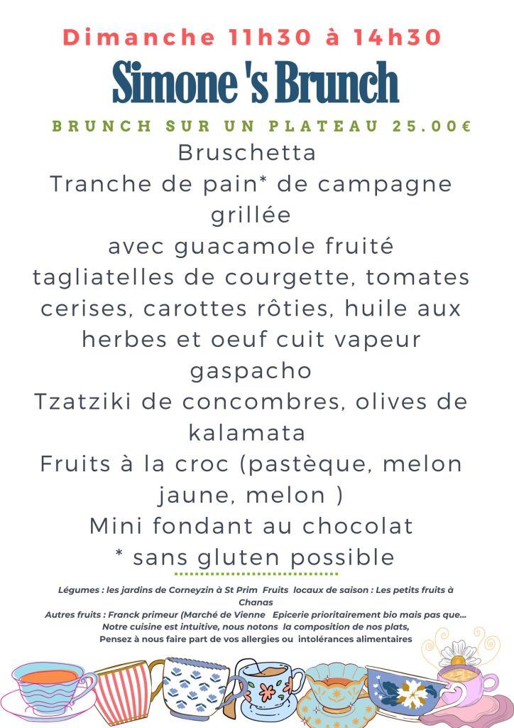 brunch simone's café